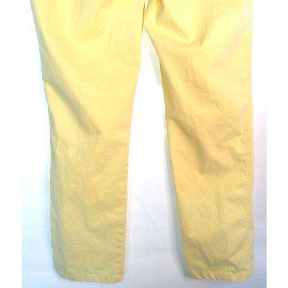 Dana Buchman Women's Yellow Mid Rise Straight Leg Zip Stretch Pants Size 4 - Picture 6 of 9